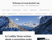 Tablet Screenshot of leonkoziol.com